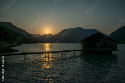 Achensee  Austria   Alpine lake in Tyrol  Austria