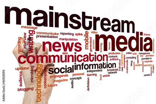 Photos Mainstream media word cloud