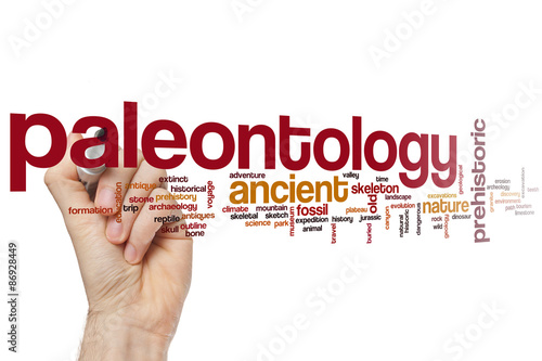 Canvas-taulu Paleontology word cloud