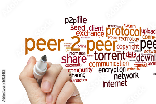 Peer 2 peerl symmetry word cloud photo