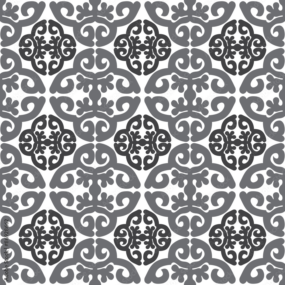 Beautiful print seamless monochrome pattern. Beautiful print seamless monochrome pattern.