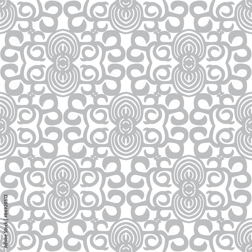 Fototapeta premium Beautiful print seamless monochrome pattern.