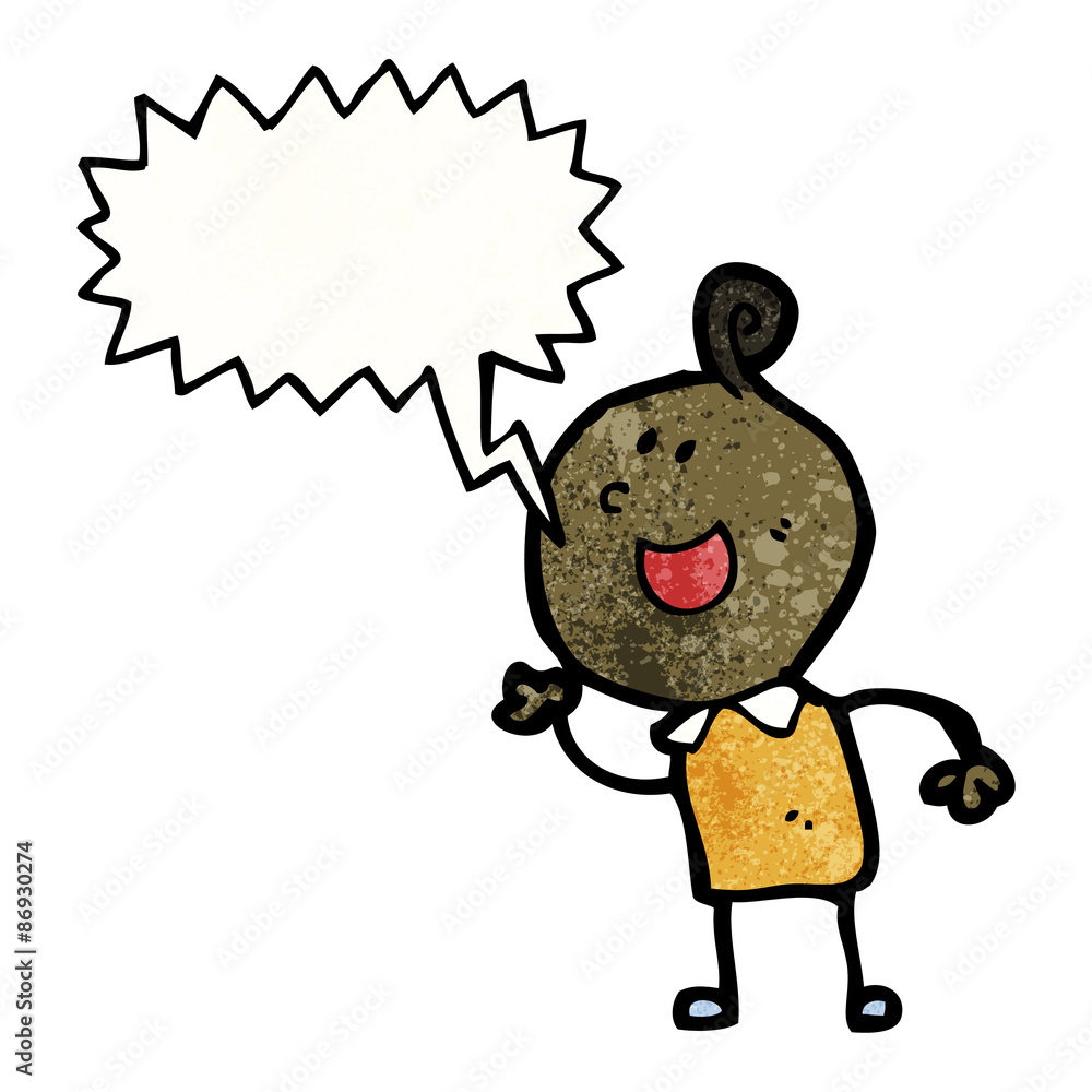 cartoon shouting man