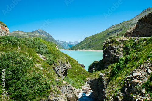 Silvretta water reservoir in Vorarlberg, Austria