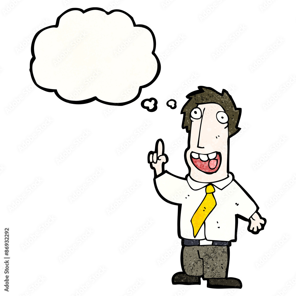 cartoon man with idea cartoon man with idea