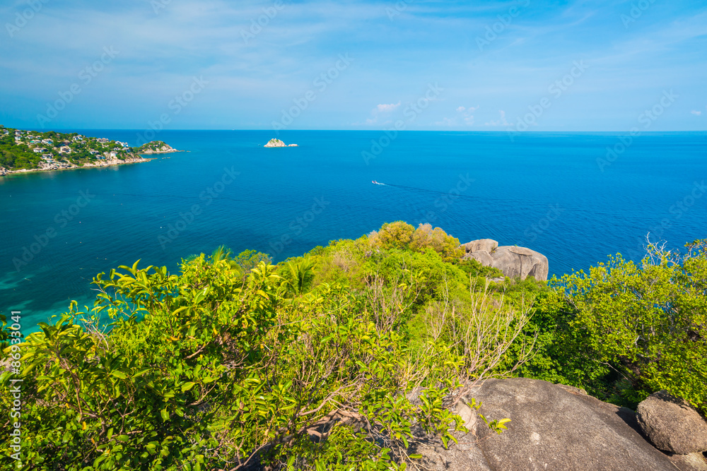 Beautiful viewpoint at Koh Tao Island