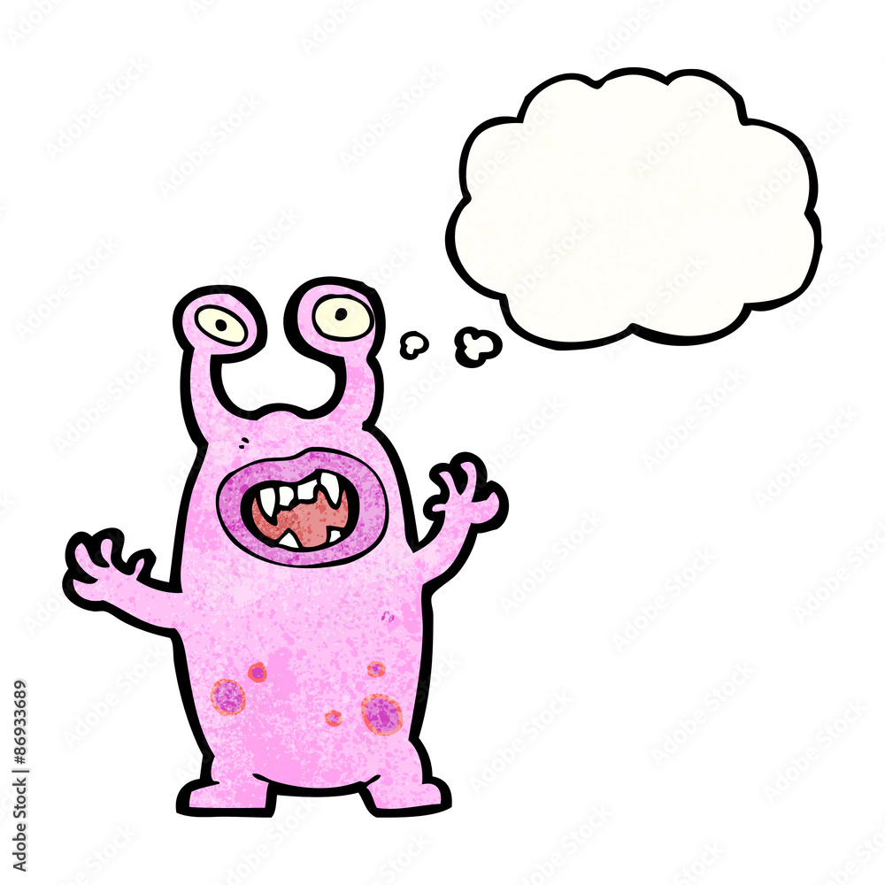 cartoon crazy monster