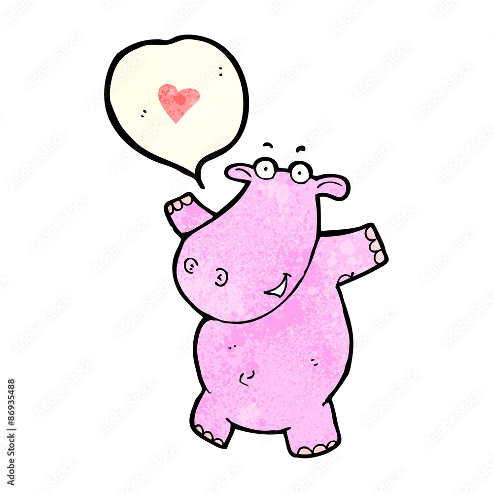 cartoon hippo in love cartoon hippo in love