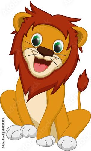 cute lion cartoon