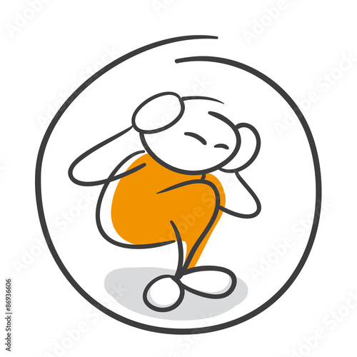Strichmännchen Serie Pumpy / Schutzschild