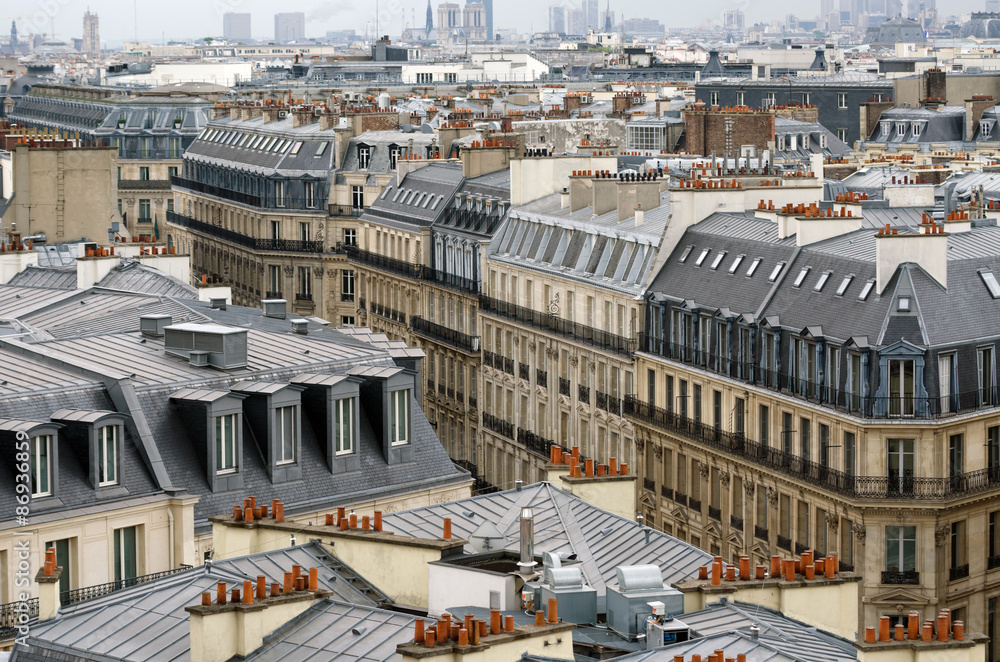 Traditional buildings in Paris