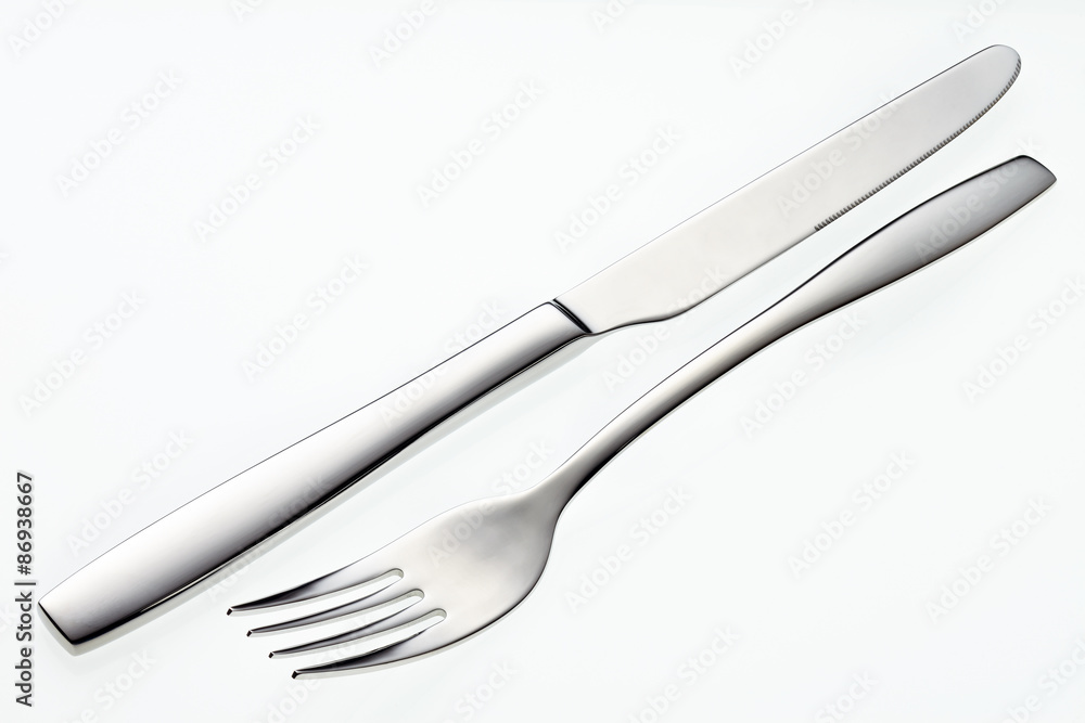 Fork and Knife isolated on white background. Fork and Knife isolated on white background.