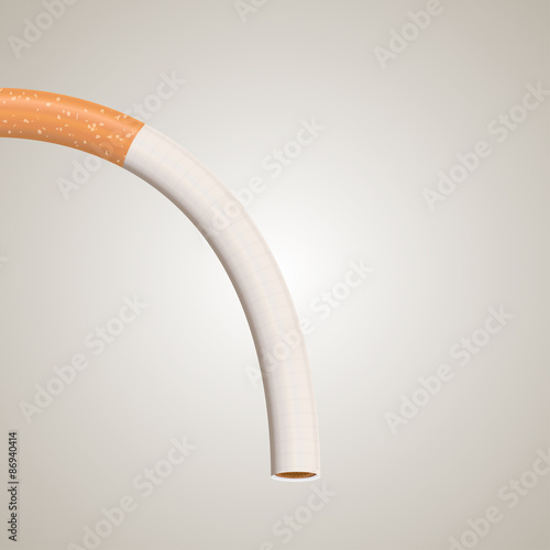 Impotence caused by smoking illustration
