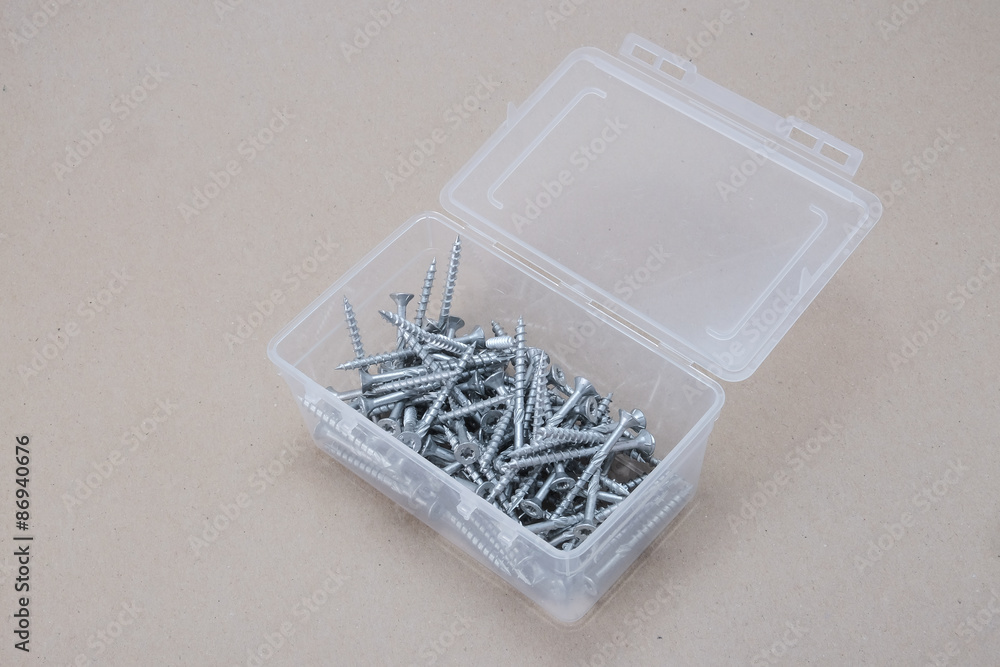 Fototapeta premium open container with screws