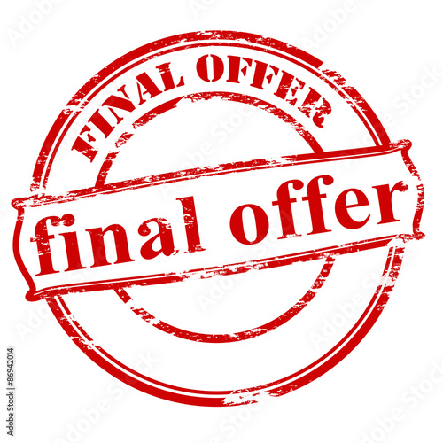 Final offer