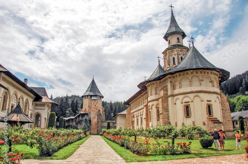The Monastery Putna. Interior garden. photo