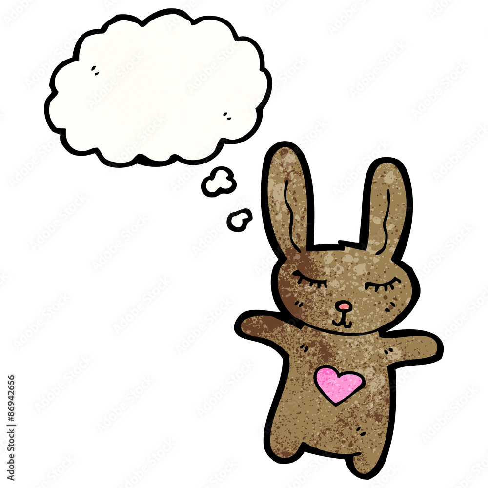 Obraz premium cartoon little rabbit