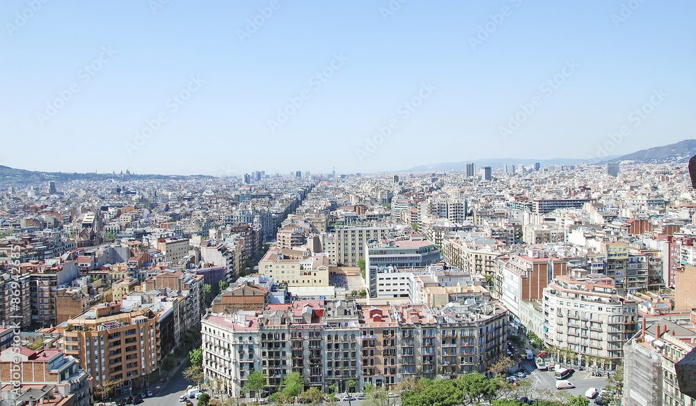 Fototapeta premium Pejzaż Barcelony