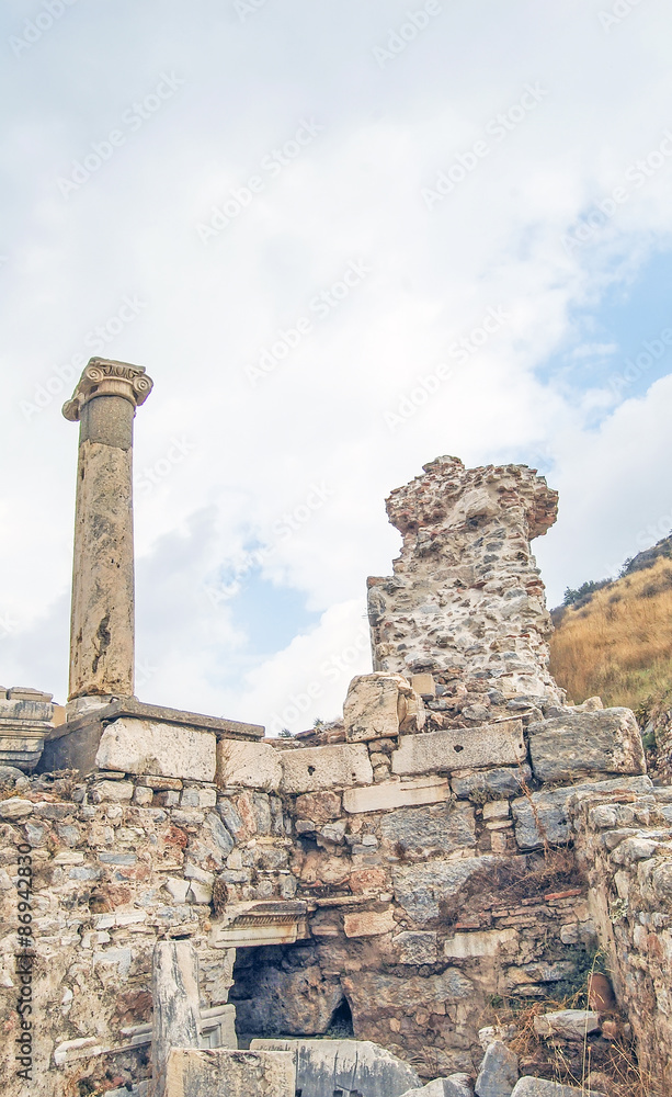 The site and ruins of Ephesus.