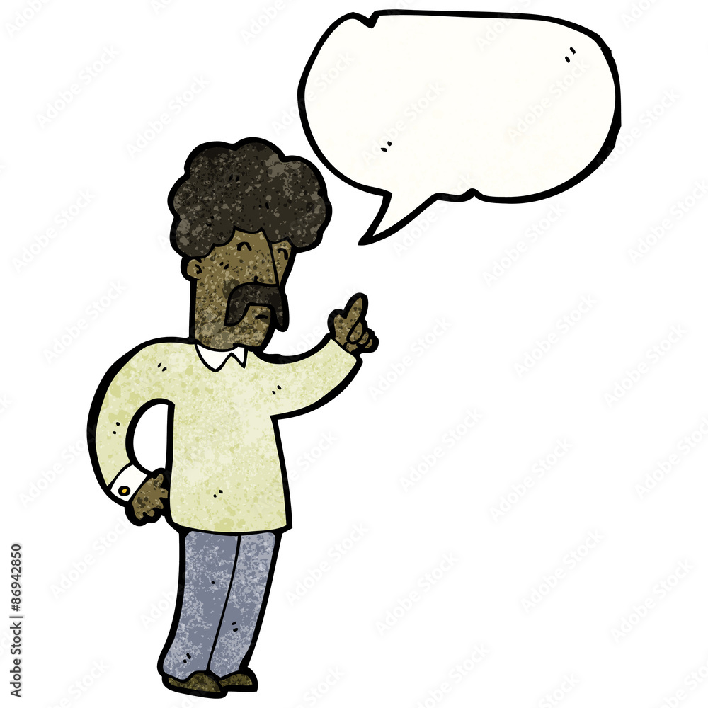 cartoon mustache man with idea cartoon mustache man with idea