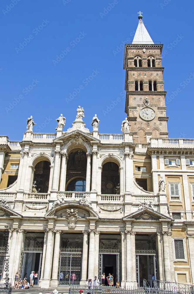 The Papal Basilica of Santa Maria Maggiore, Rome, Italy.
