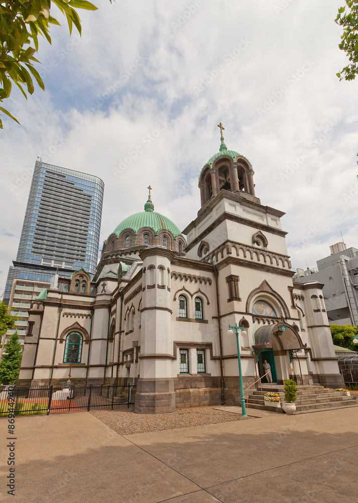 Obraz premium Holy Resurrection Cathedral (Nikorai-do, 1891) in Tokyo, Japan