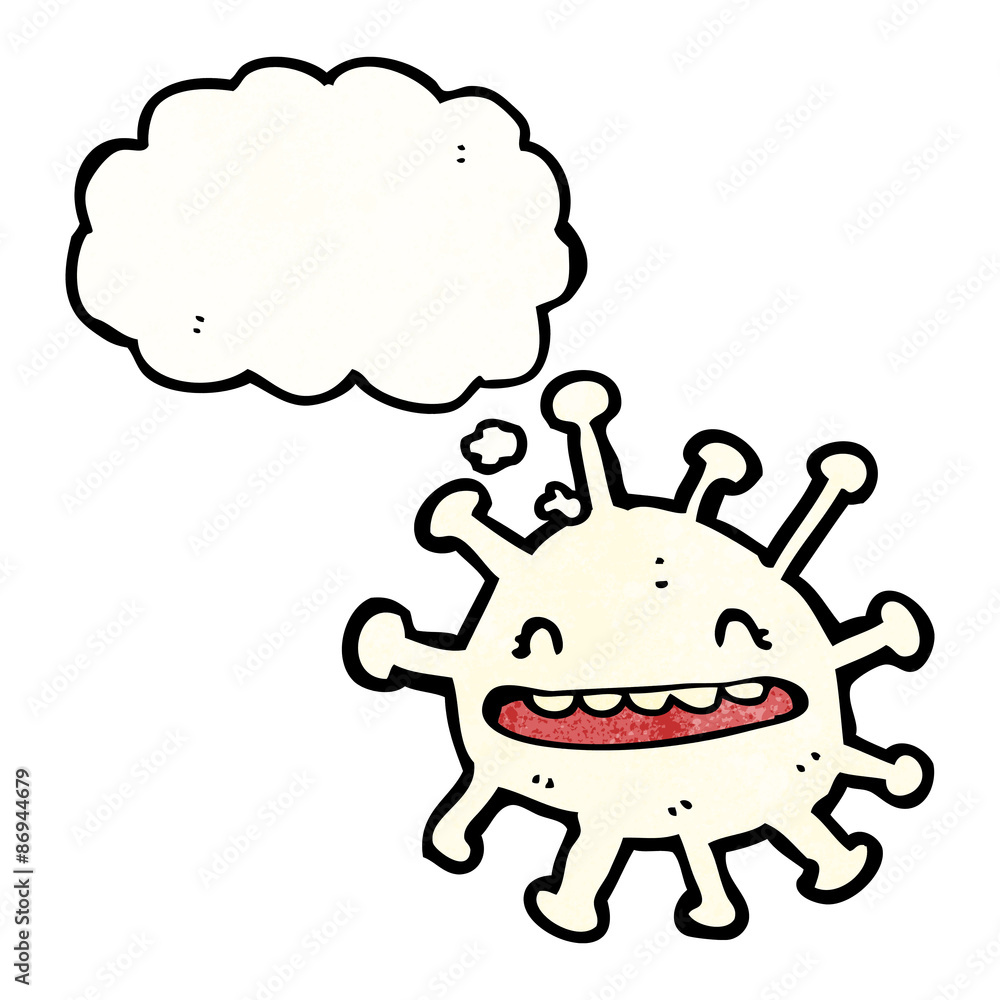 Cute Cartoon White Blood Cell