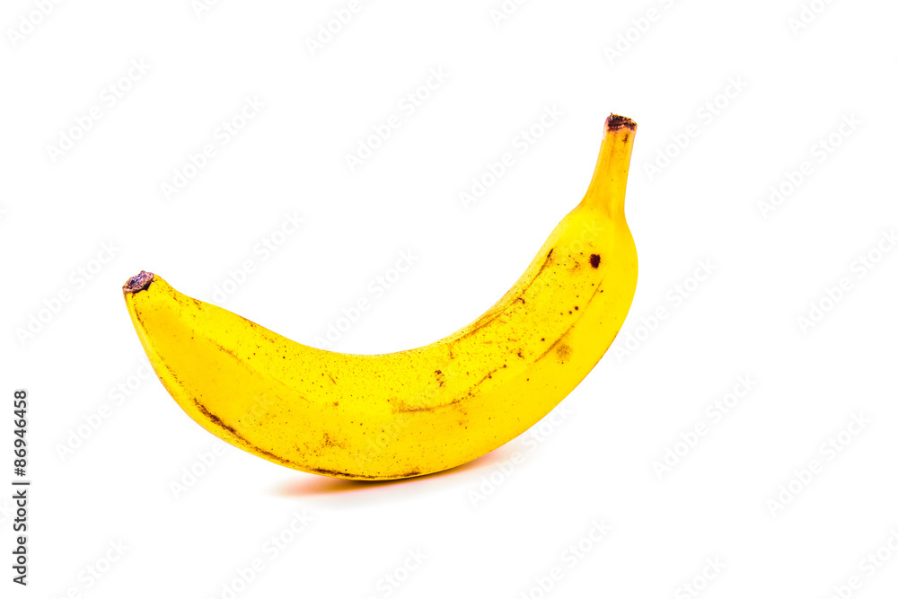 Reife Banane freigestellt Reife Banane freigestellt