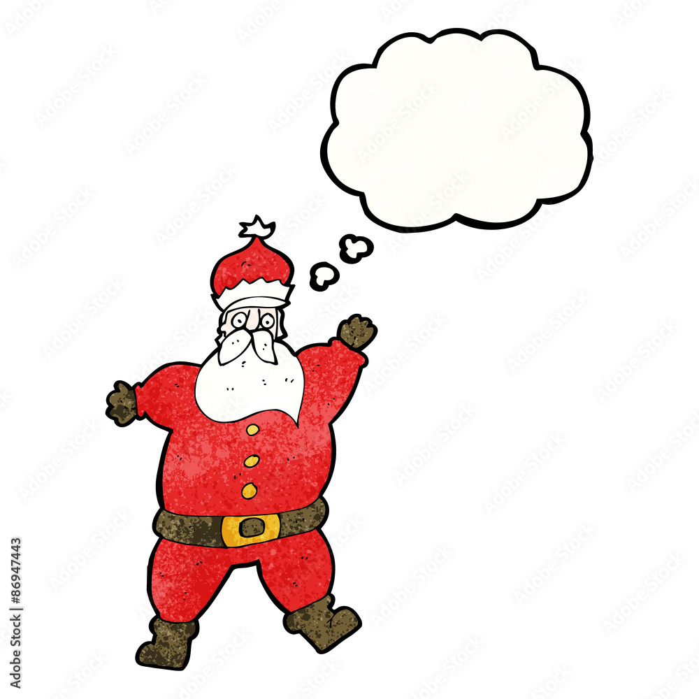 Obraz premium cartoon santa claus