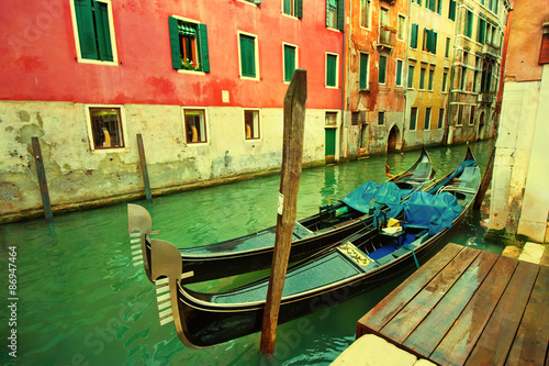 Gondolas in Venice © javarman