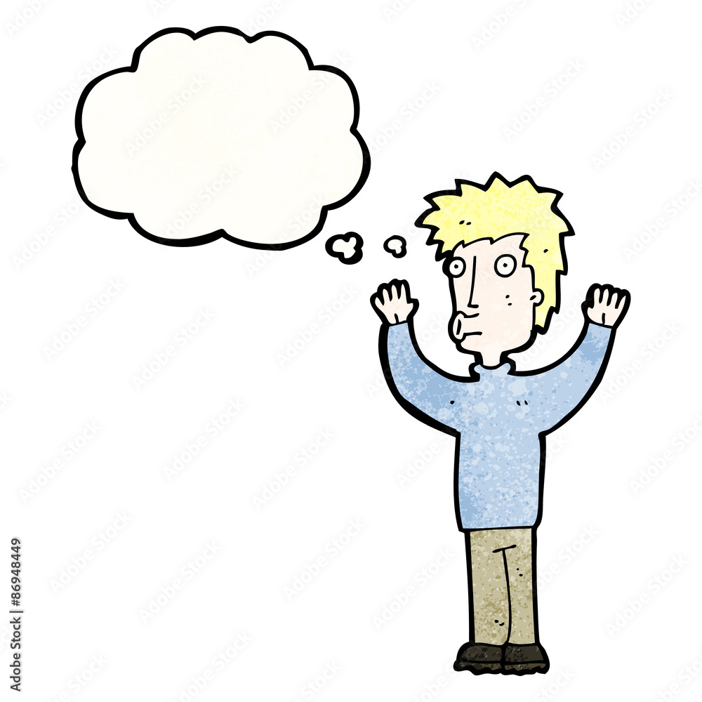 cartoon man with hands in air cartoon man with hands in air