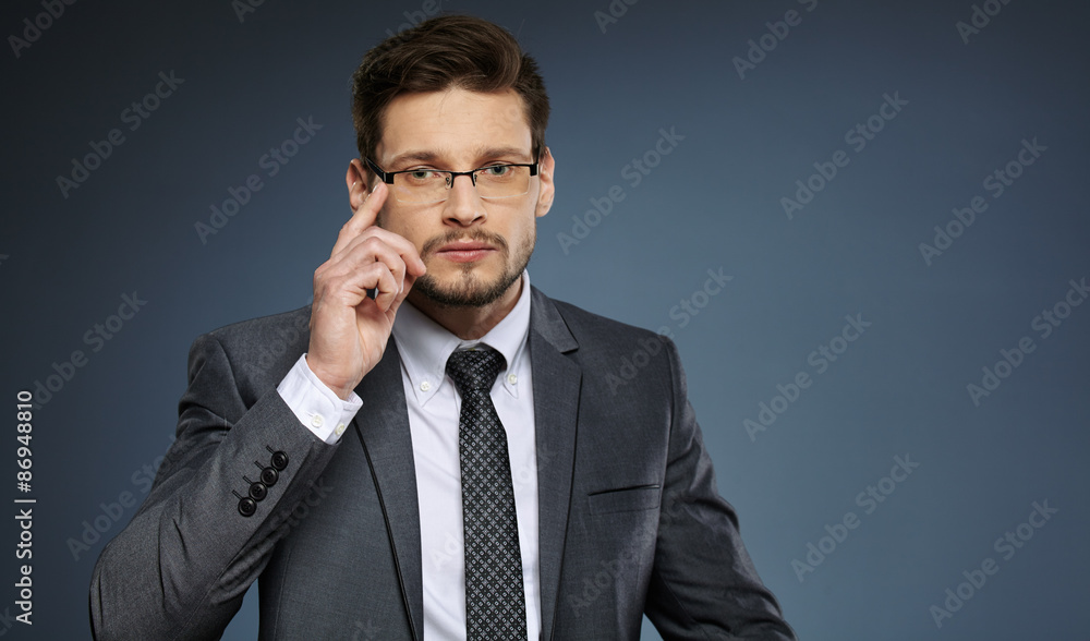 business, people and office concept - businessman in suit business, people and office concept - businessman in suit