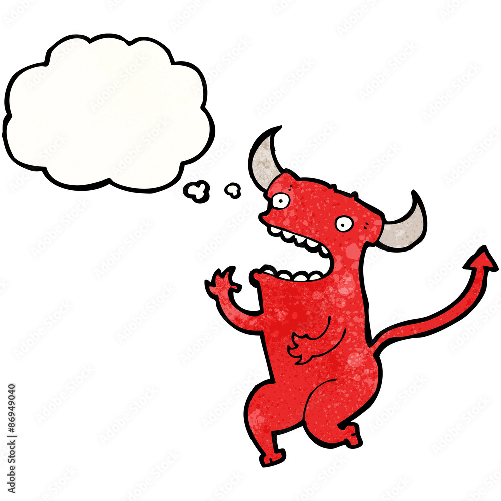 Fototapeta premium cartoon little devil