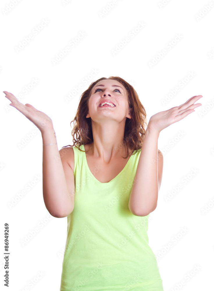 Woman thanked heaven Woman thanked heaven