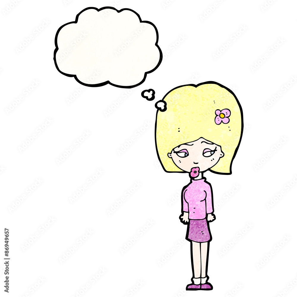 cartoon blond woman cartoon blond woman