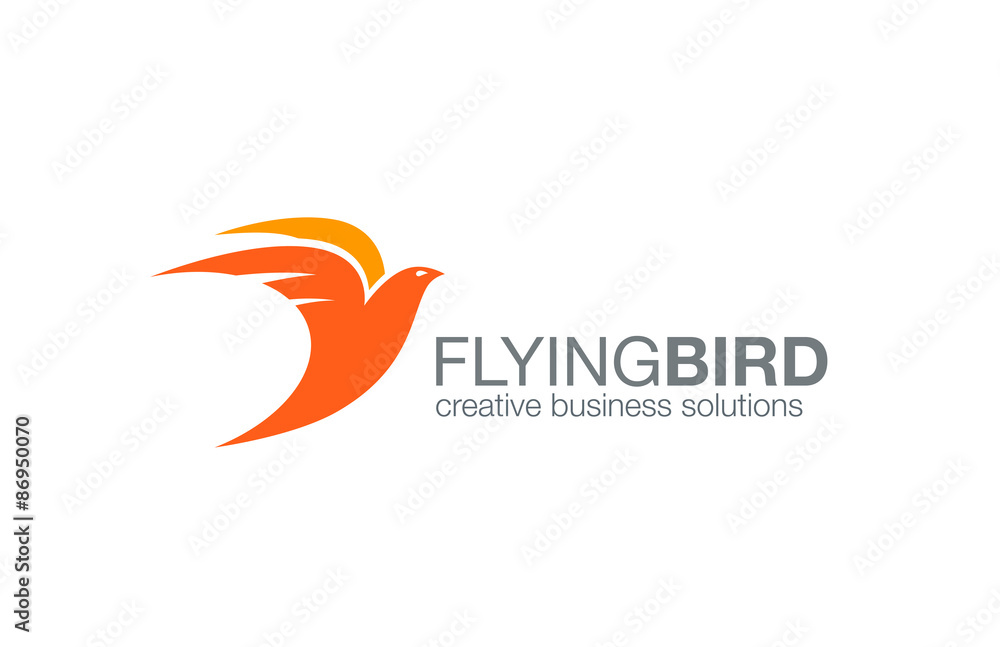 Abstract Flying Bird logo design vector template...Creative conc Abstract Flying Bird logo design vector template...Creative conc