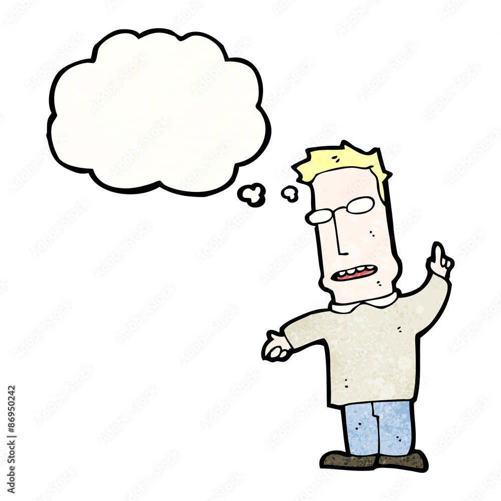cartoon man with idea cartoon man with idea