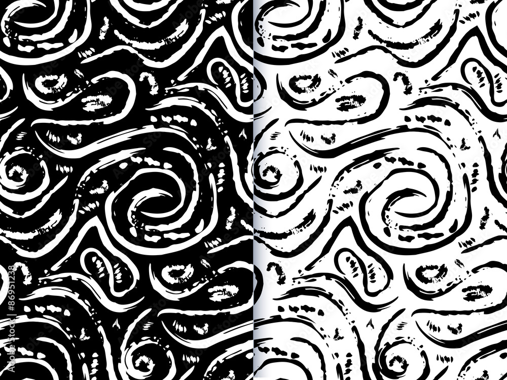 Hand drawn painted seamless pattern. Hand drawn painted seamless pattern.