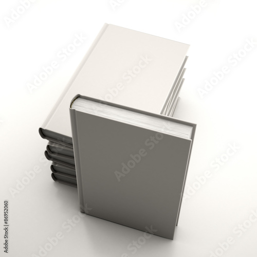 Stack of gray books