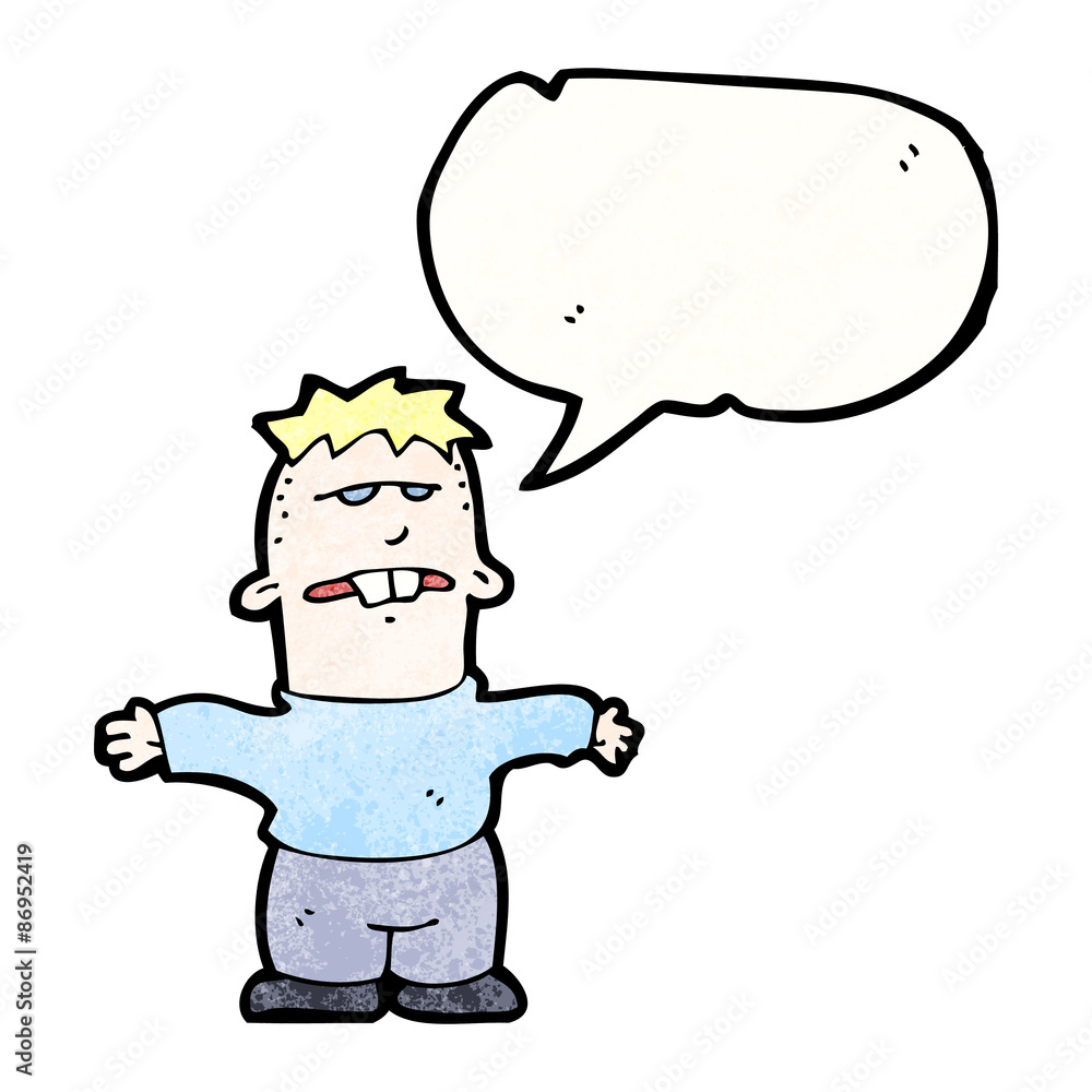 cartoon boy with speech bubble cartoon boy with speech bubble