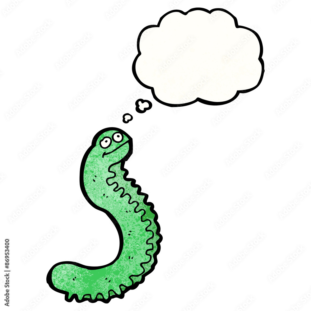 Fototapeta premium cartoon caterpillar