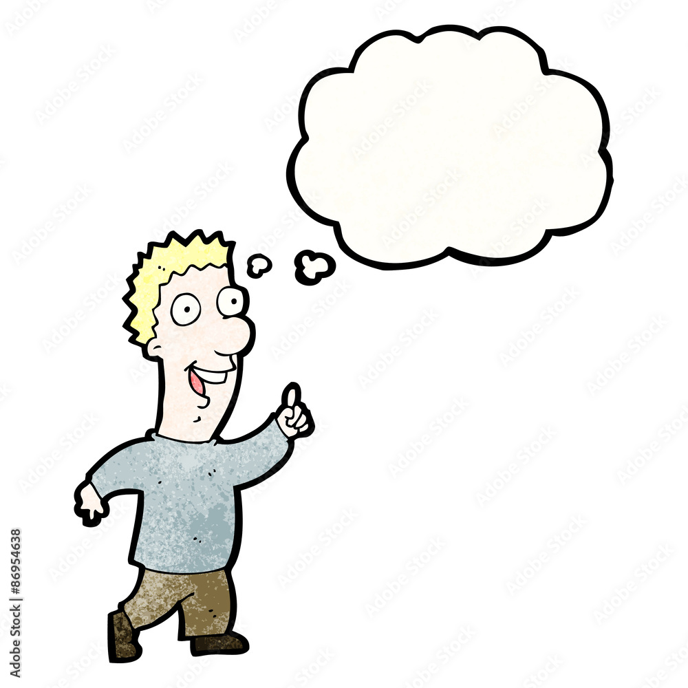 happy man with great idea happy man with great idea