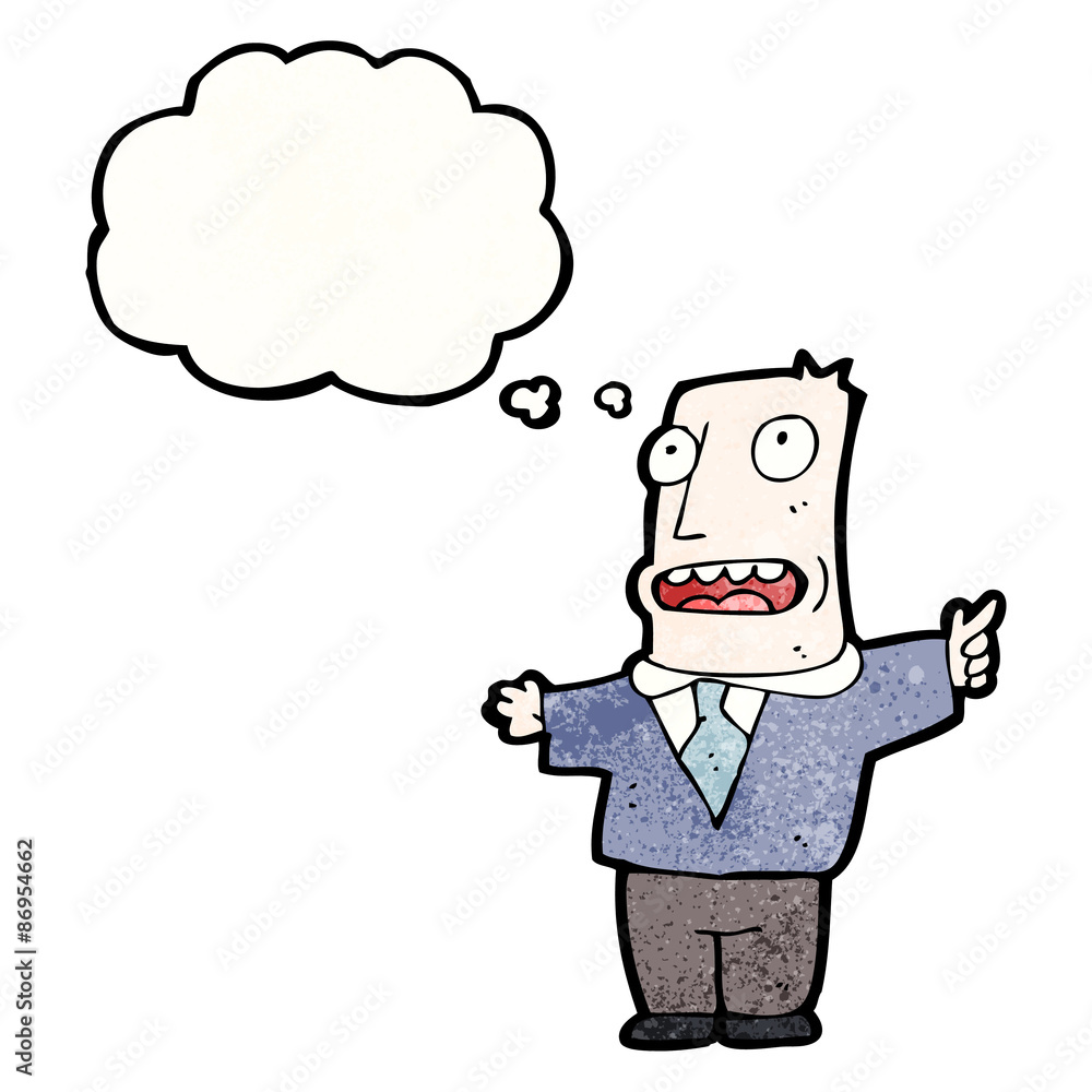 cartoon dad with thought bubble cartoon dad with thought bubble