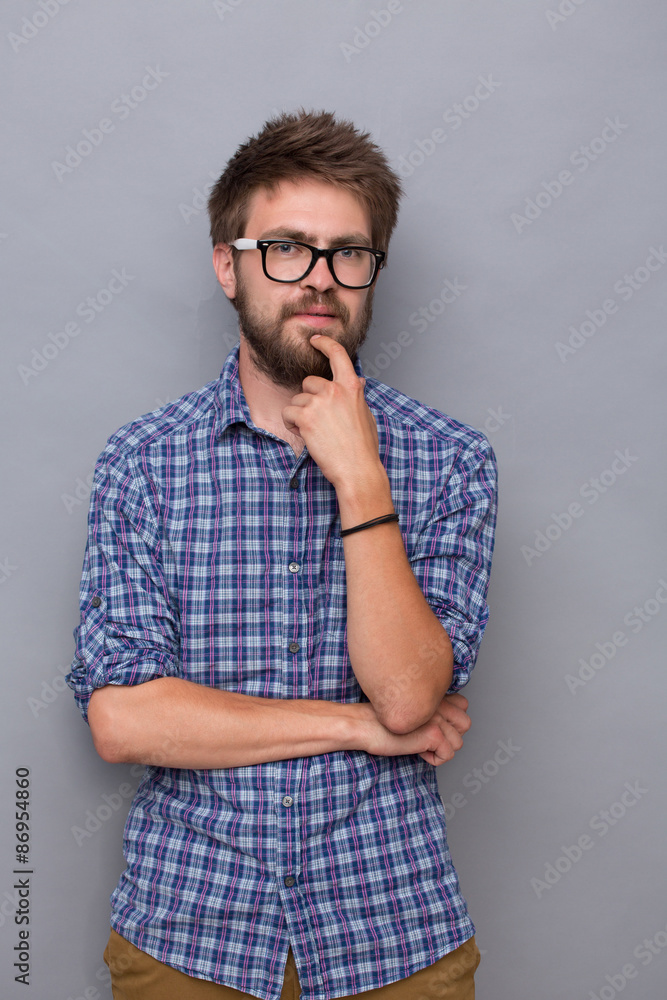 Young man in glasses Young man in glasses