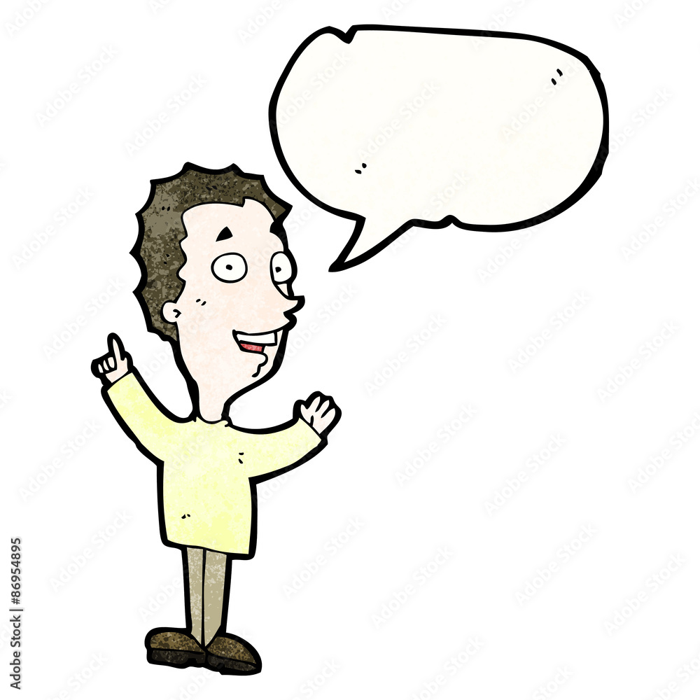 cartoon man explaining idea cartoon man explaining idea