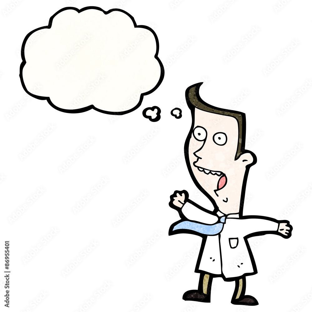 cartoon man with thought bubble cartoon man with thought bubble
