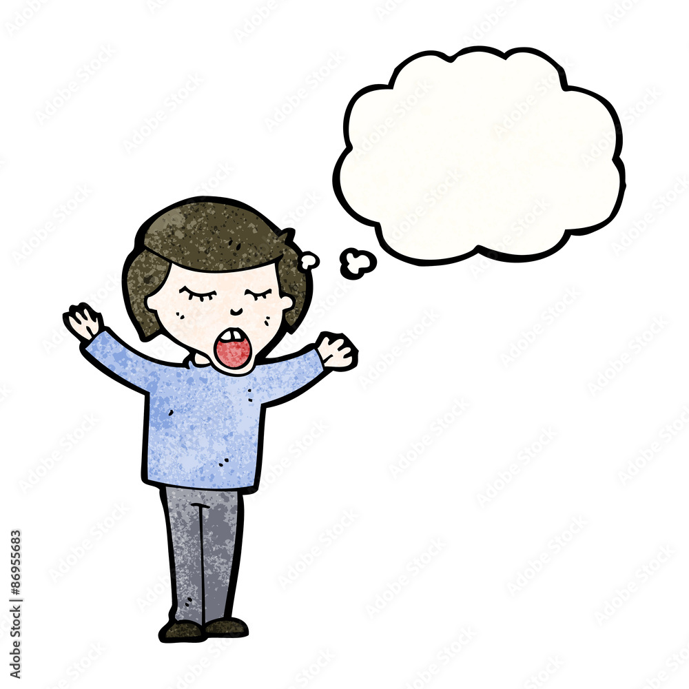cartoon man with thought bubble cartoon man with thought bubble