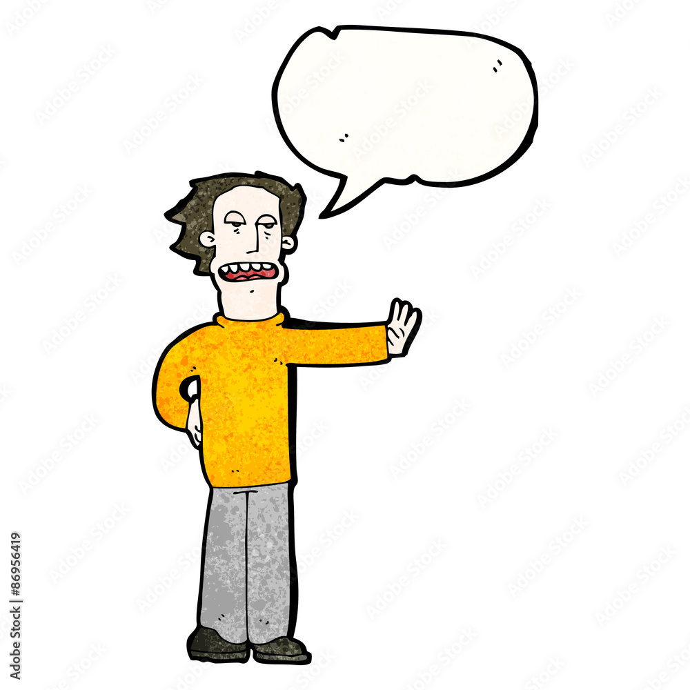 cartoon man gesturing to stop cartoon man gesturing to stop