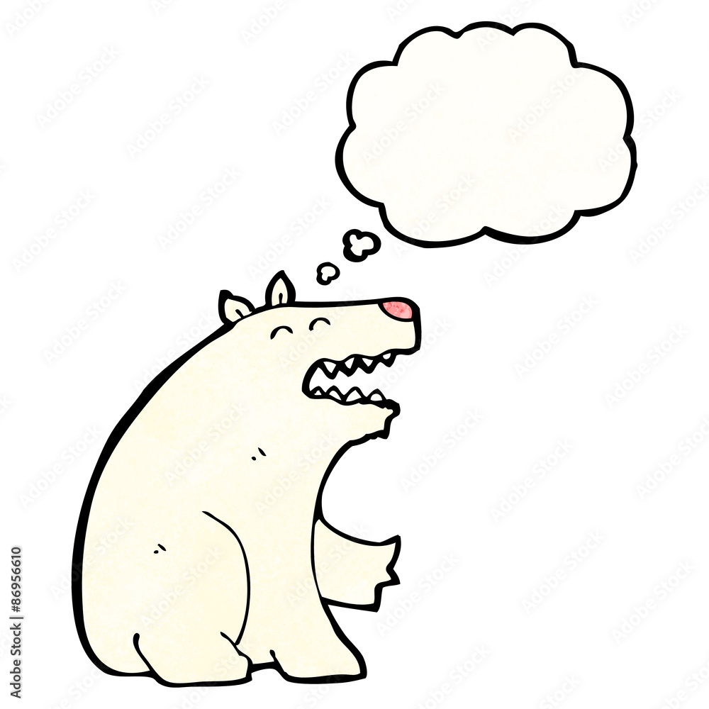 cartoon polar bear cartoon polar bear