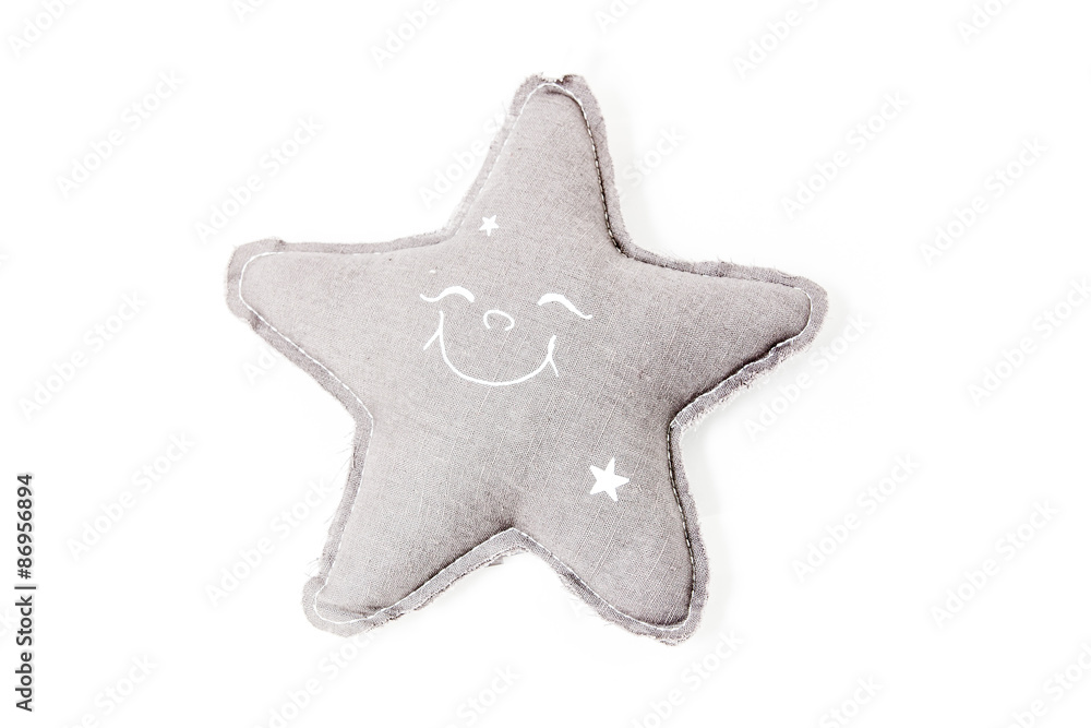 decorative stuffed star cuddle toy isolated on white decorative stuffed star cuddle toy isolated on white